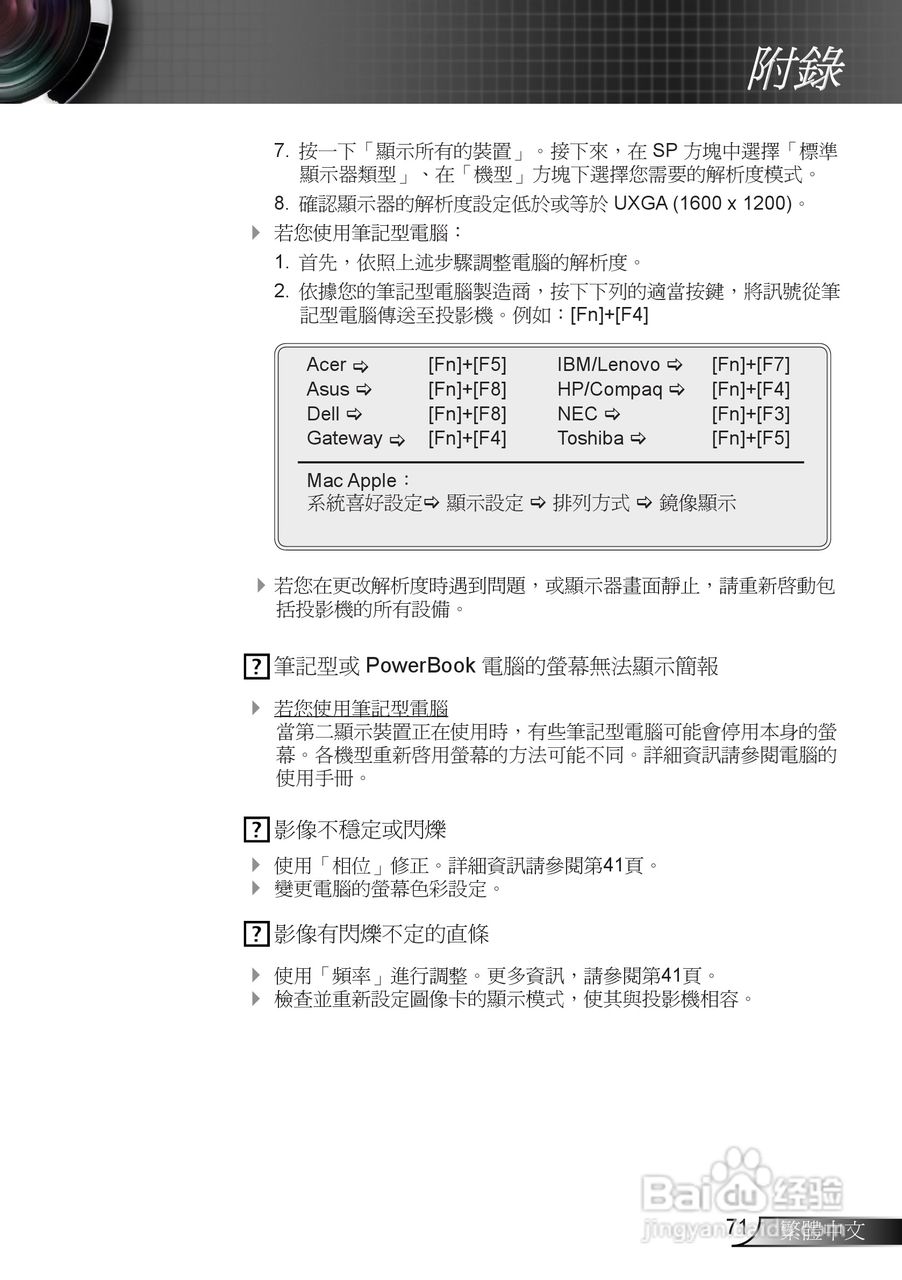 奥图码EX665UTi投影机使用说明书:[8]
