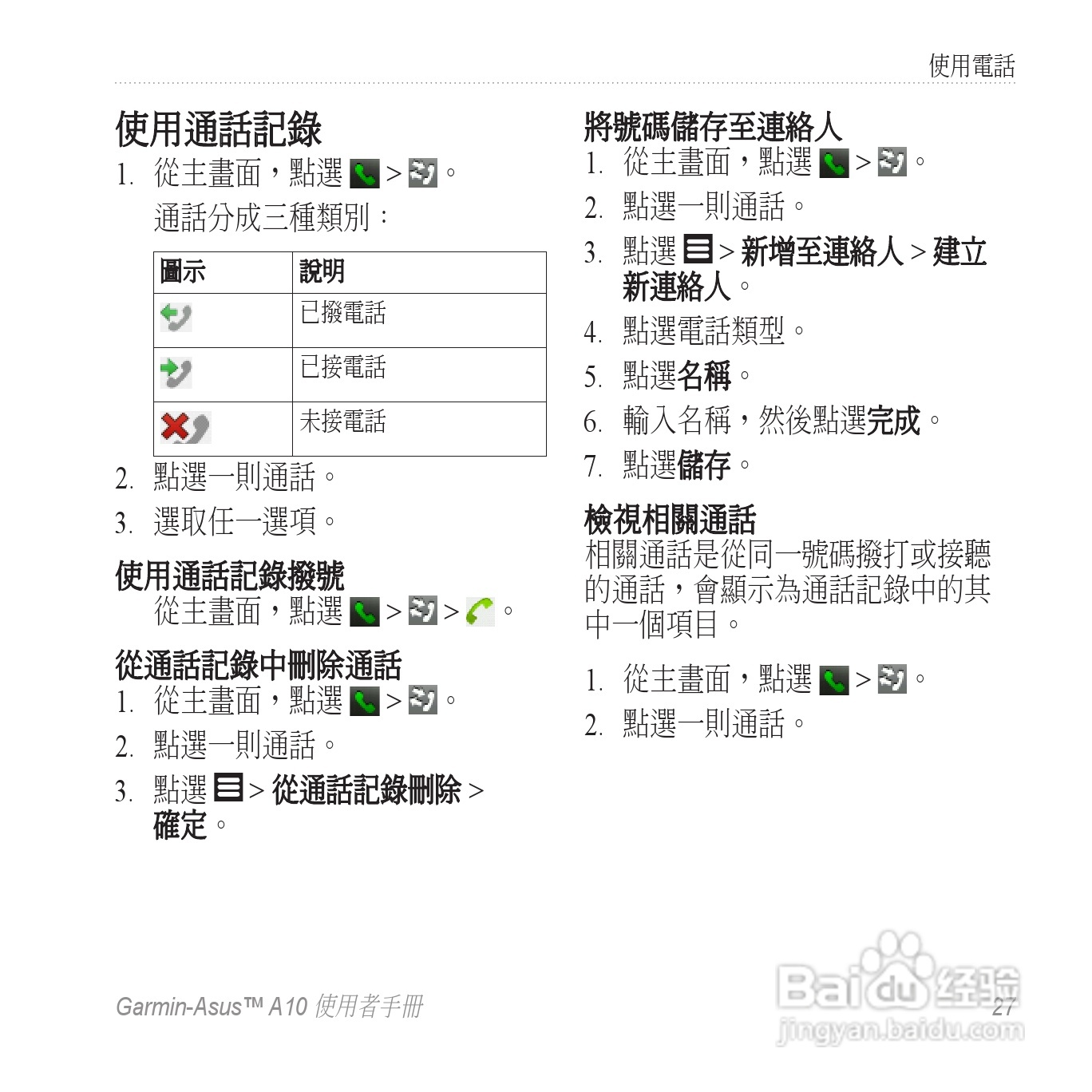 华硕Garmin-Asus A10手机使用说明书:[3]