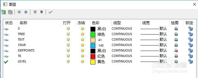 工程图纸线条颜色代表的含义