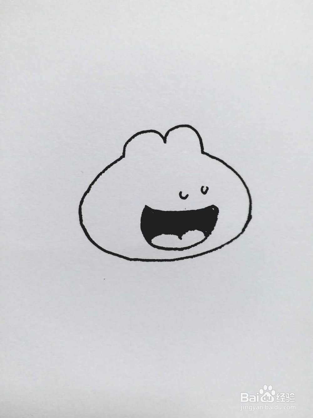 青蛙的简笔画法《六》
