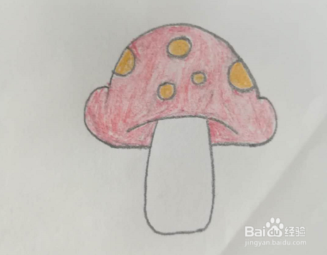 <b>怎样画一个简笔画的小蘑菇</b>