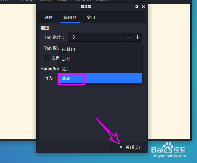 Kali文本编辑器如何启用Home和End键