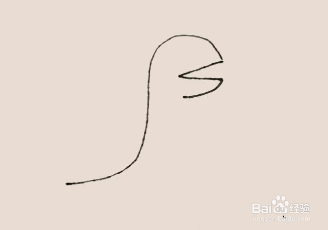 简笔画之乔治的恐龙