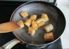 豆瓣茄子炒油条