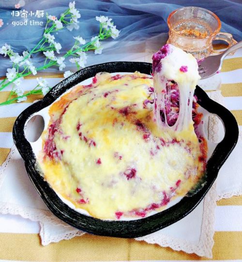 芝士焗牛奶紫薯