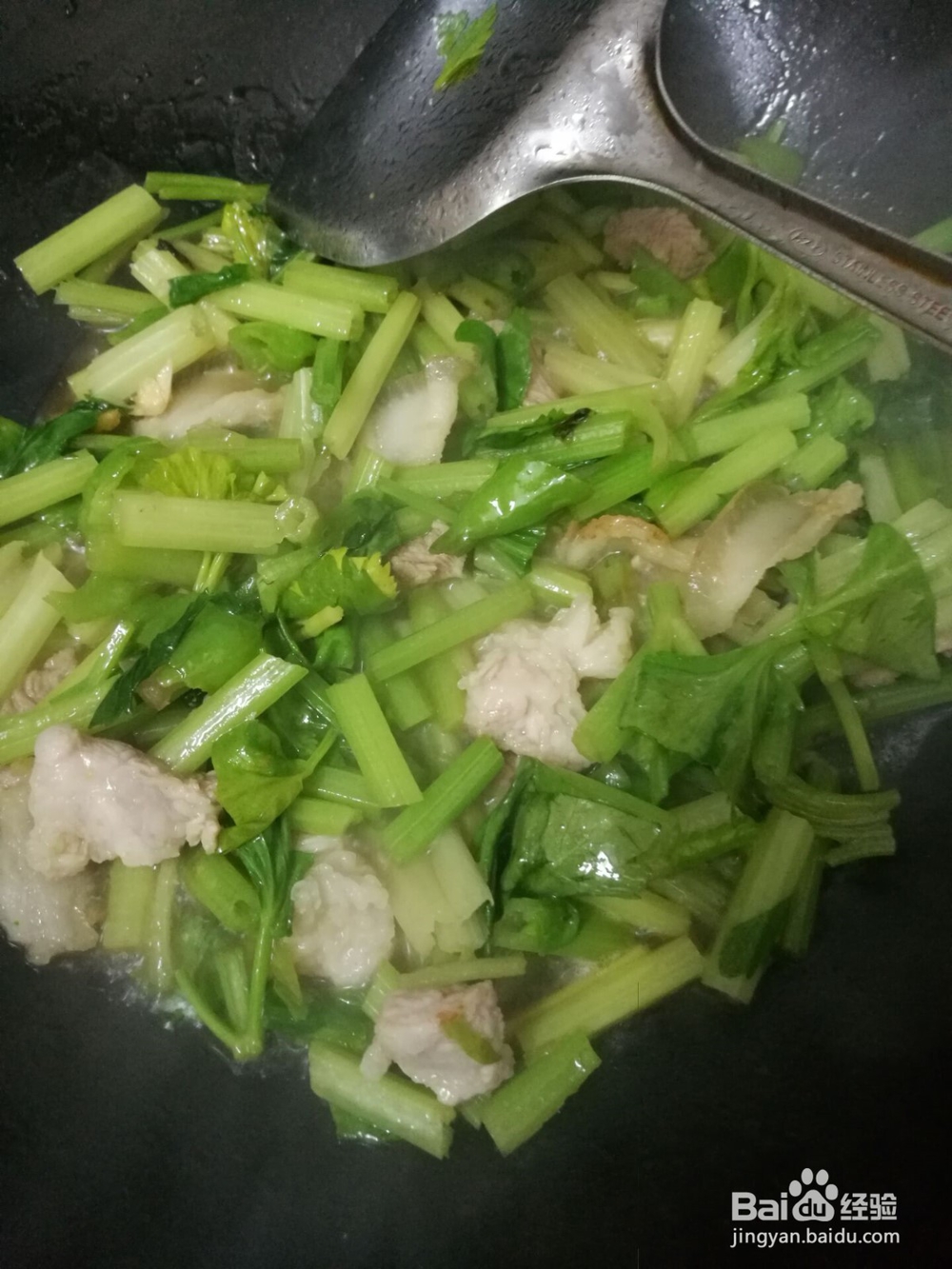 芹菜怎么做好吃--芹菜炒肉片