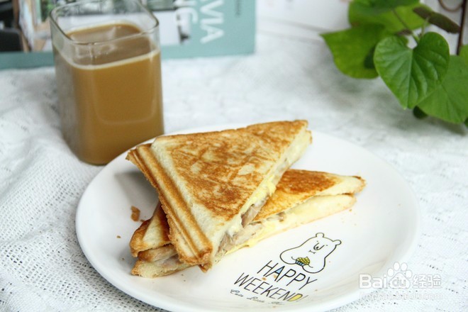 鸡腿肉沙拉三明治