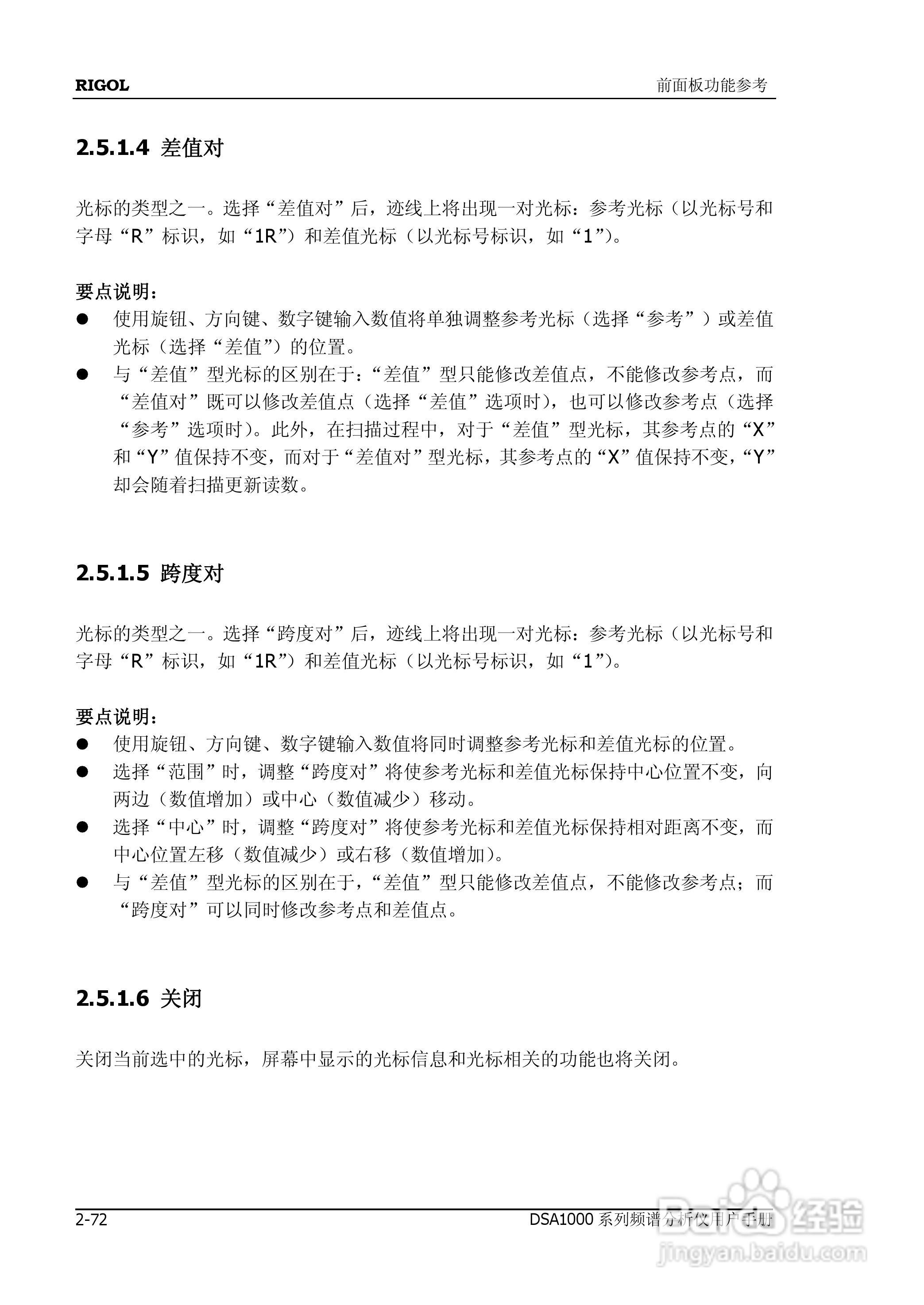 普源DSA1000系列频谱分析仪说明书:[12]