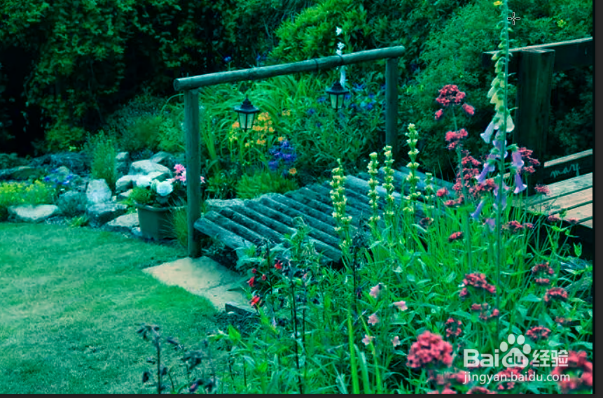 ps如何把整体调整到较绿较蓝的状态?