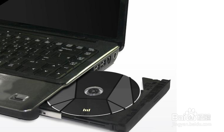 联想笔记本怎么放碟片？