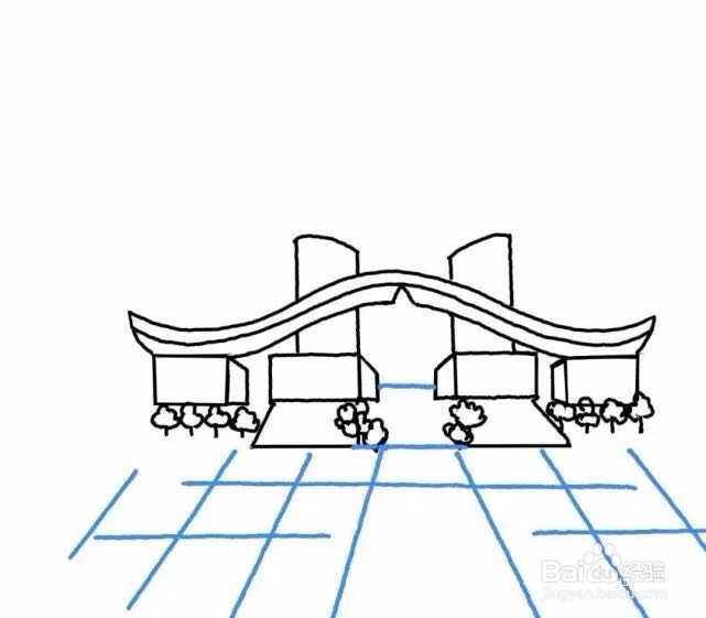 深圳标志性建筑简笔画
