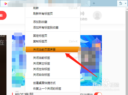 电脑浏览器如何关闭声音