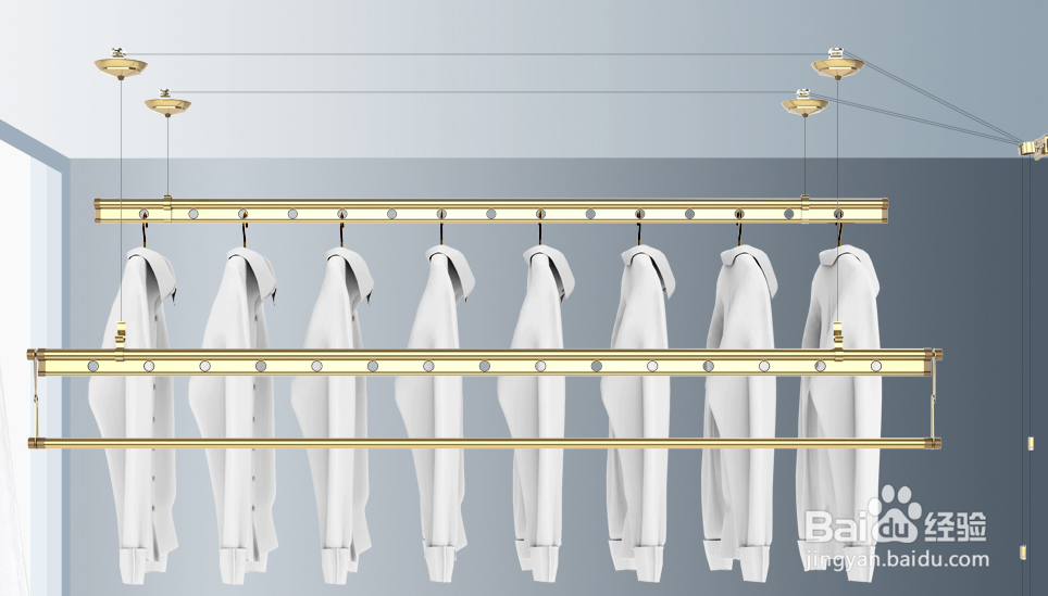 晾衣架怎么摇第二个