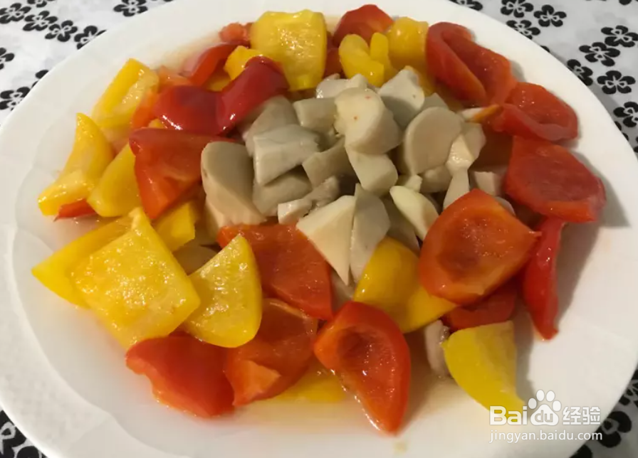 杏鲍菇炒甜椒