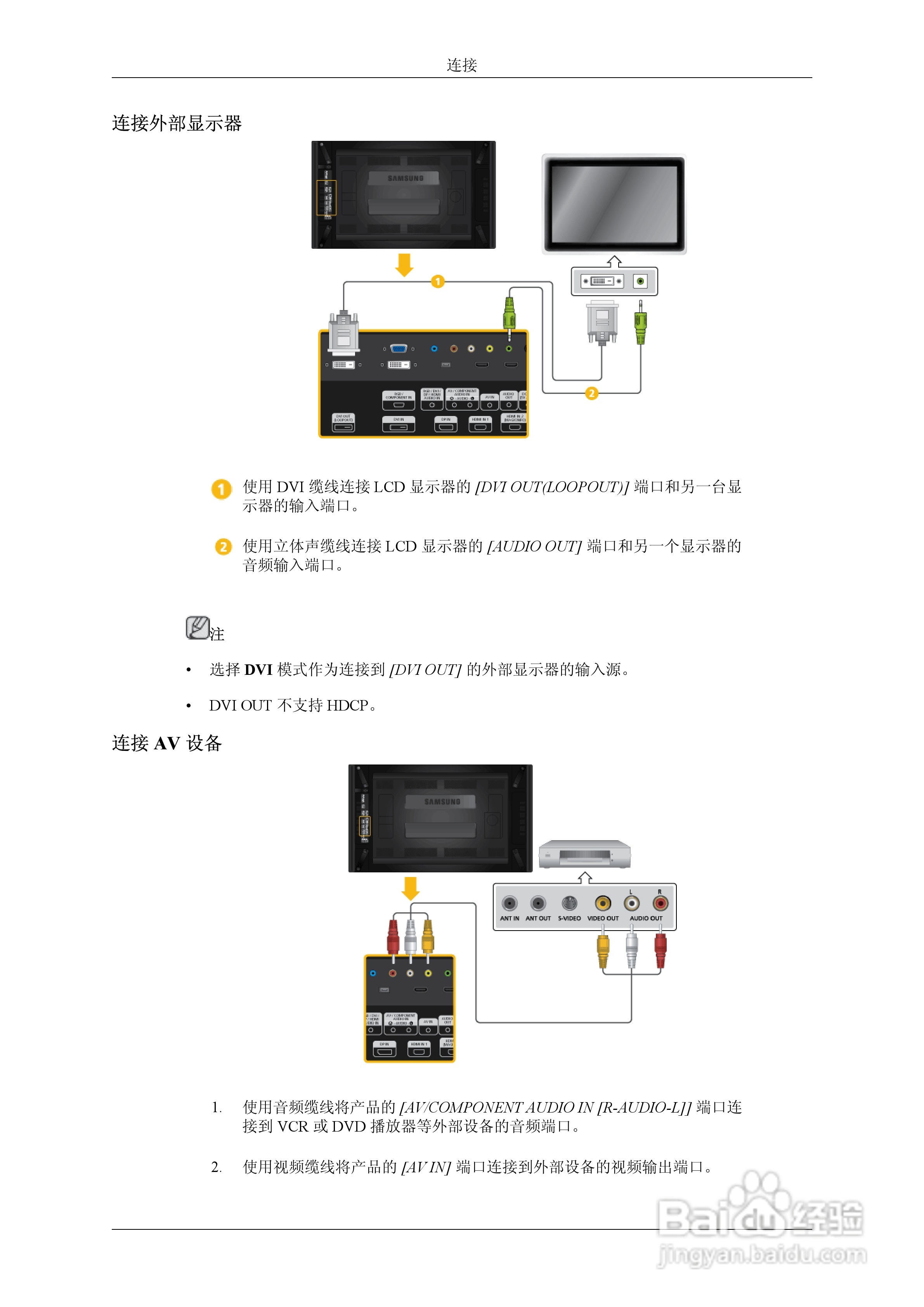 三星UD55A液晶显示器使用说明书:[4]