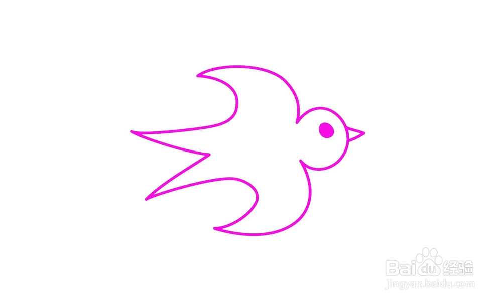 怎样画出一只燕子简笔画?