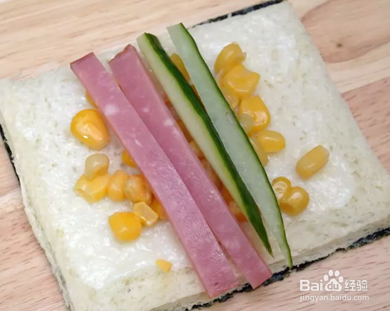 教你做玉米吐司卷