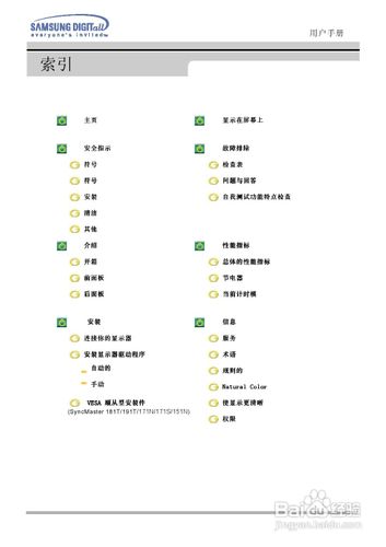 【说明书】三星151N液晶显示器（一）