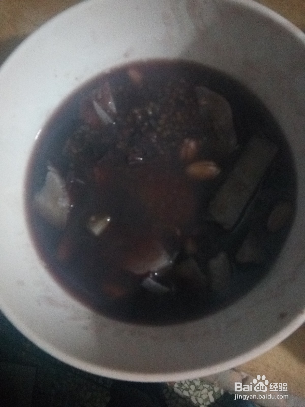 家常黑米地瓜粥