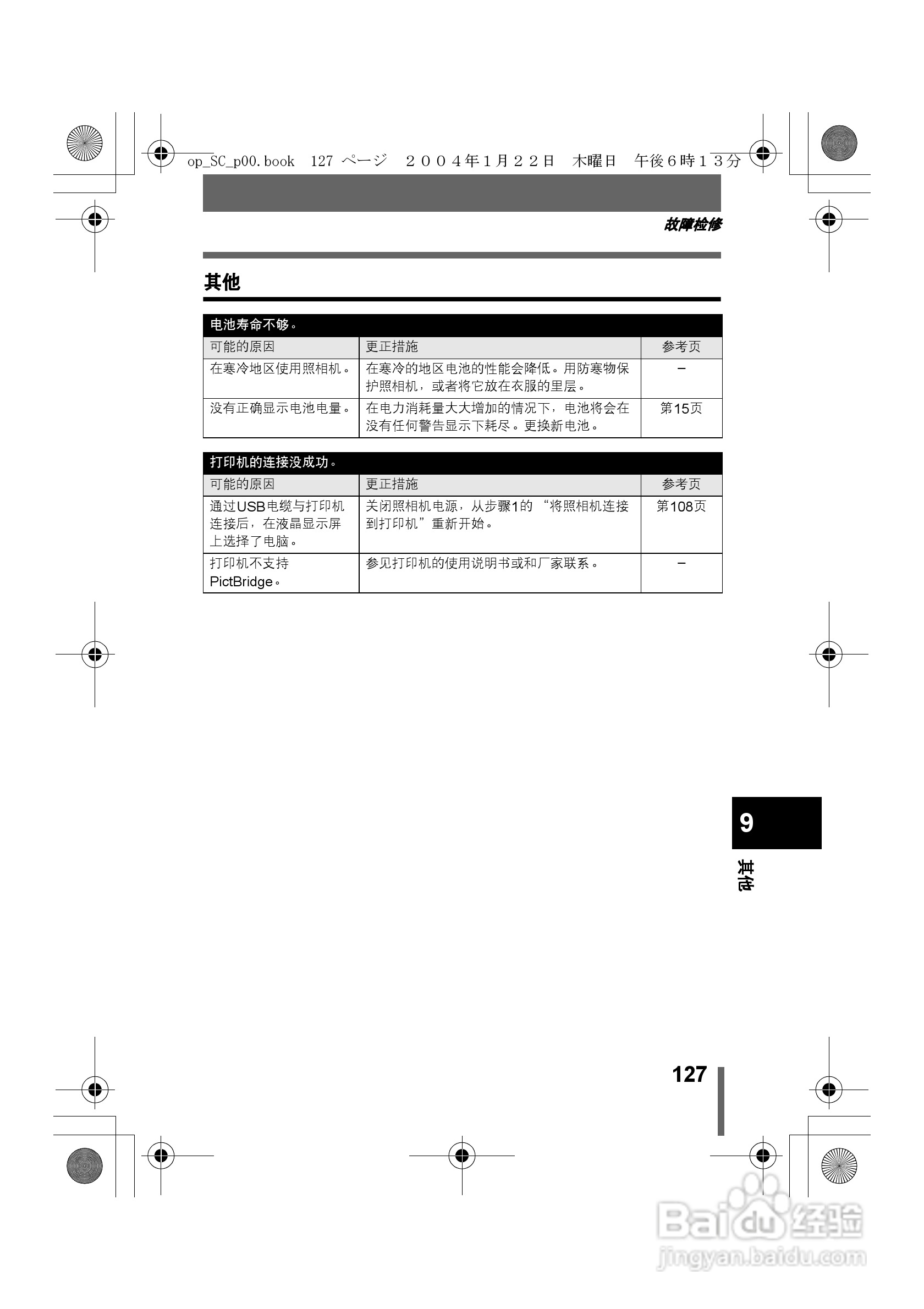 奥林巴斯X-100数码相机使用说明书:[13]