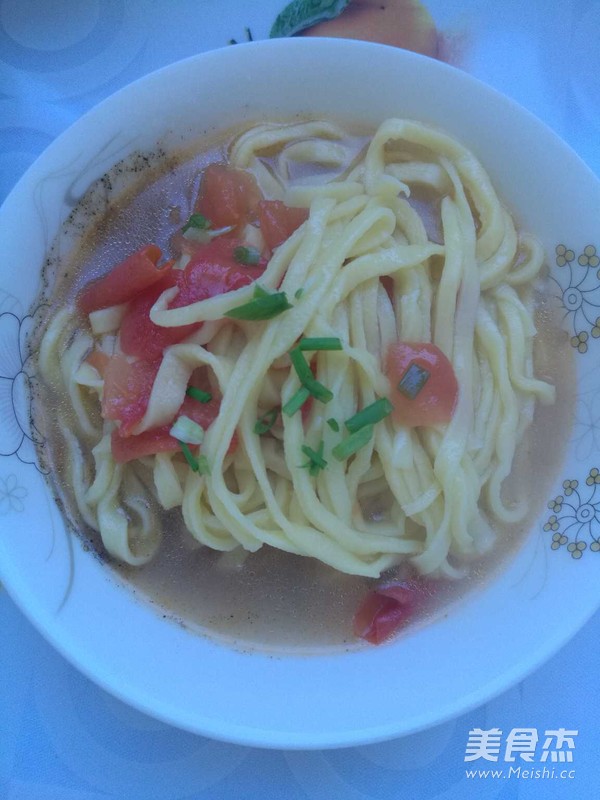 家常鸡蛋手擀面