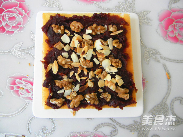 干果豆沙蛋糕