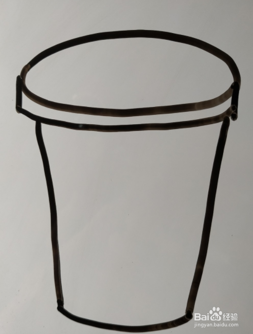 如何画吸管杯的儿童画？