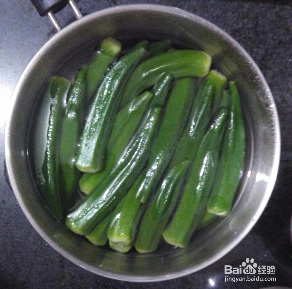 耗油蒜蓉灼秋葵