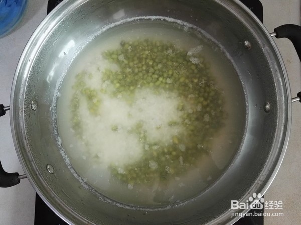 养颜红枣绿豆粥