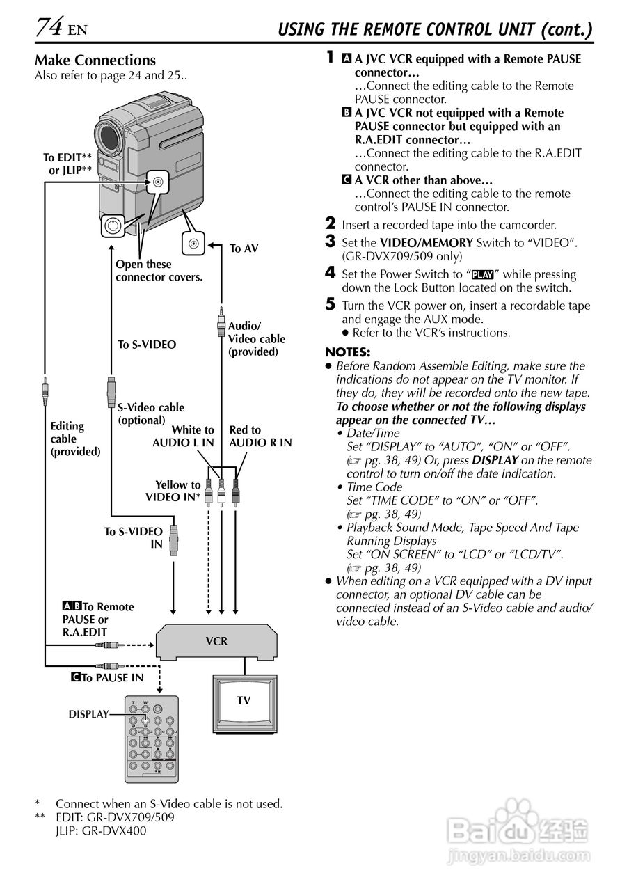 胜利JVC GR-DVX709SH数码摄像机使用说明书:[8]