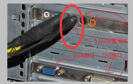 我的创维电视怎么插分量音频接口啊