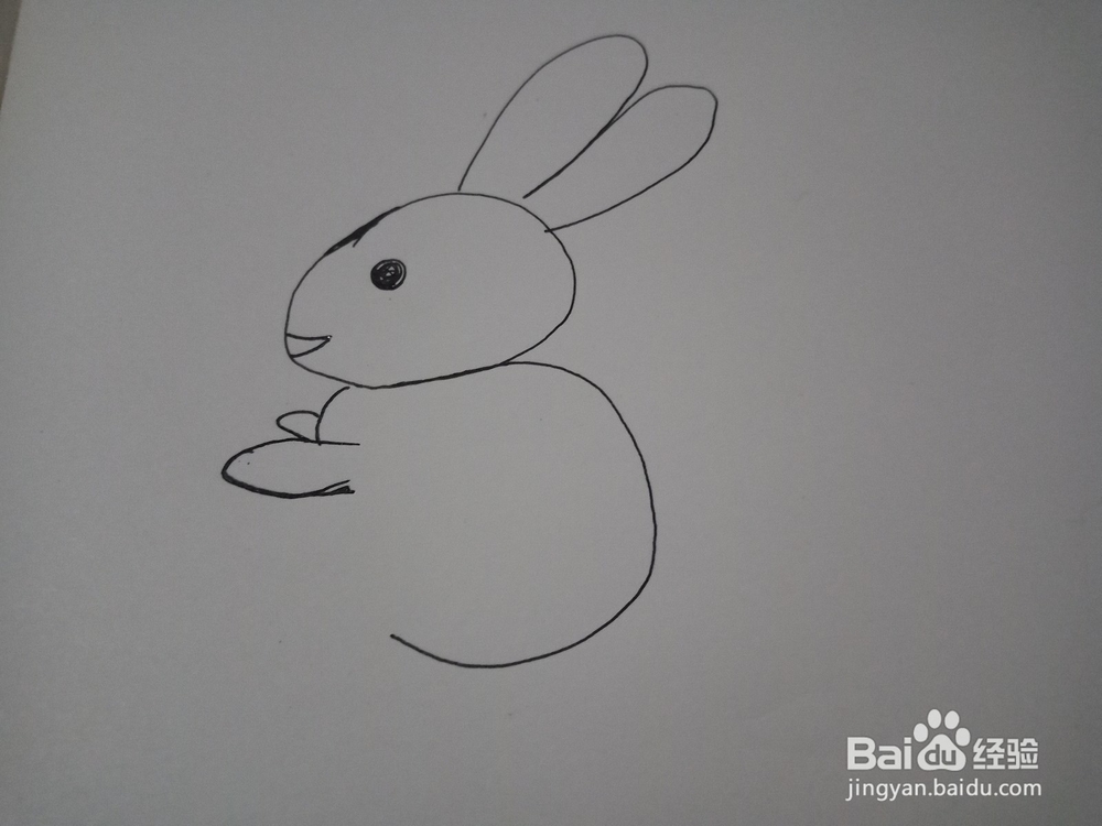 趣味画--用2个数字3来画兔子
