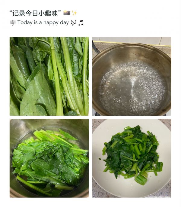 豆腐菠菜鸡蛋疙瘩汤