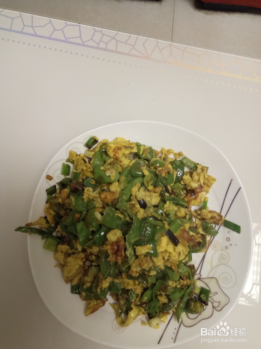 素炒青椒炒鸡蛋