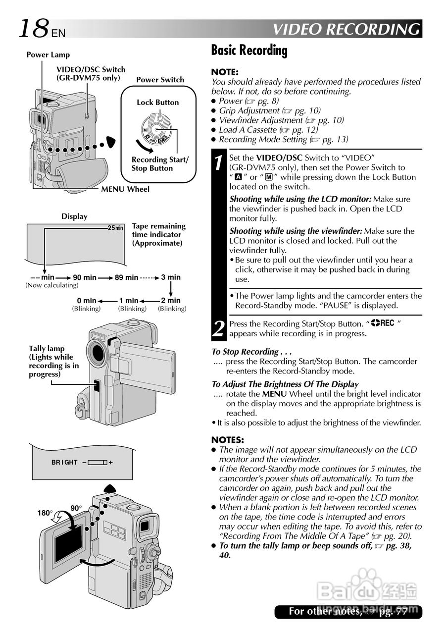 胜利JVC GR-DVM75数码摄像机使用说明书:[2]