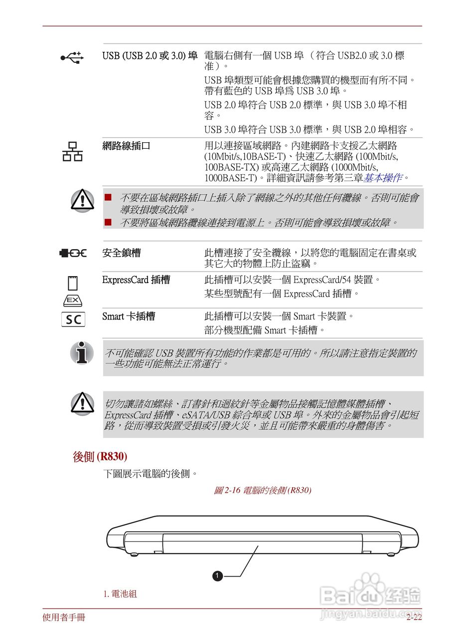 东芝Portege R830笔记本电脑使用說明書:[5]