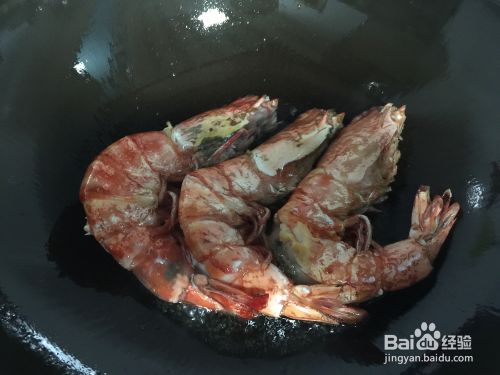 美味的椒盐海虾