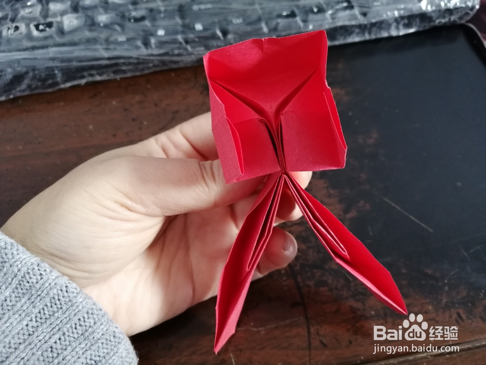 抽象的小人怎么用纸折