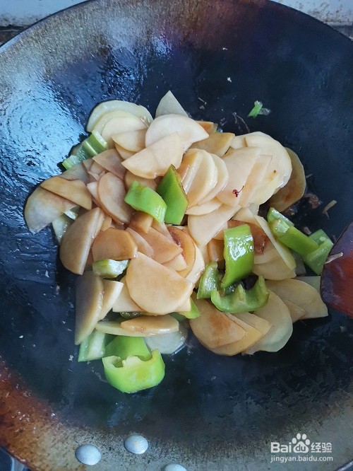 酱油青椒土豆片的做法