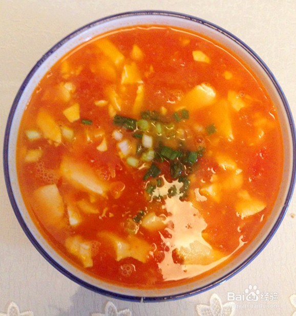 <b>素汤也有好滋味——番茄豆腐汤</b>