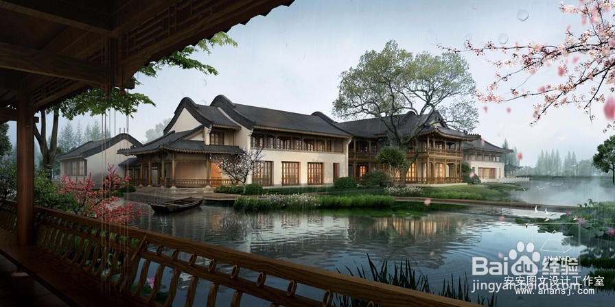 古建筑效果图的空间环境具有哪些美学思想?
