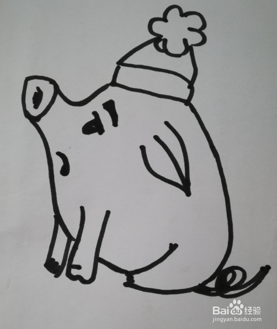 简笔画 小猪的画法