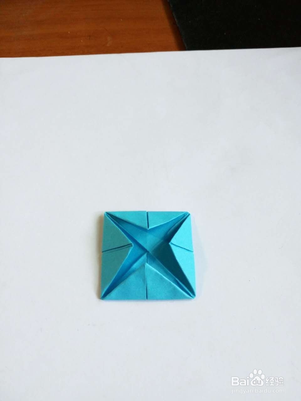 手工折纸蓝莲花（16花瓣）