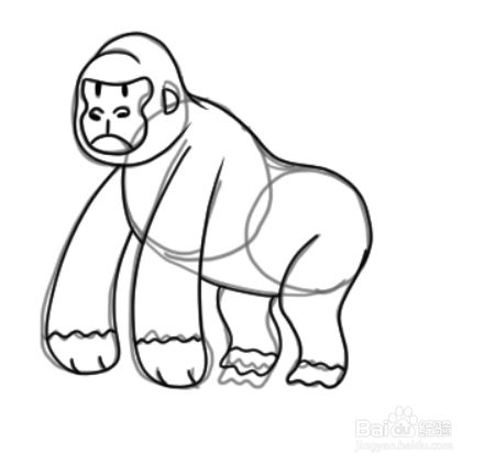 如何简单地绘制大猩猩