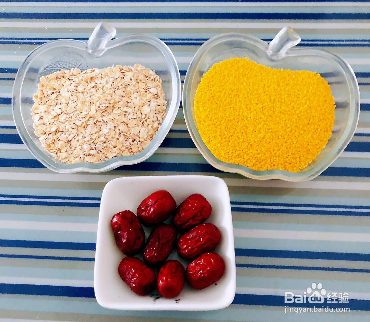 红枣小米燕麦粥的做法