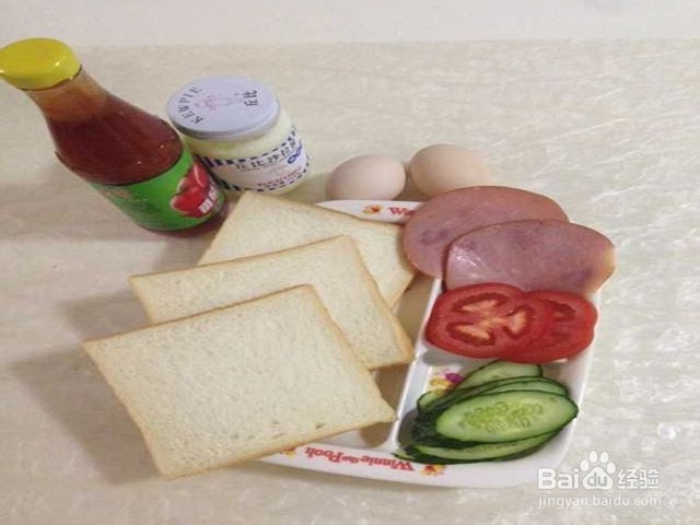 简单快做美味早餐三明治