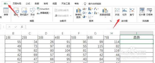 Excel单元格里怎么制作图表