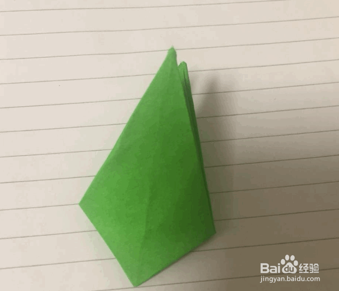 牵牛花花萼的简单折法