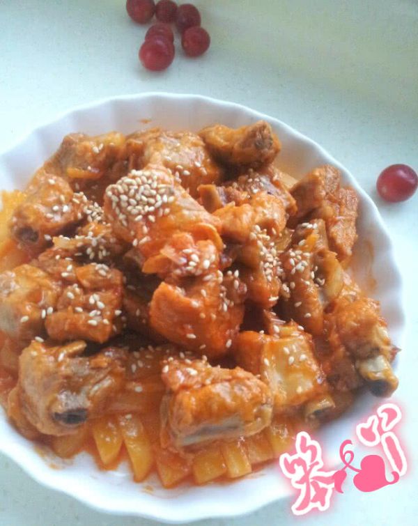 茄汁排骨土豆条