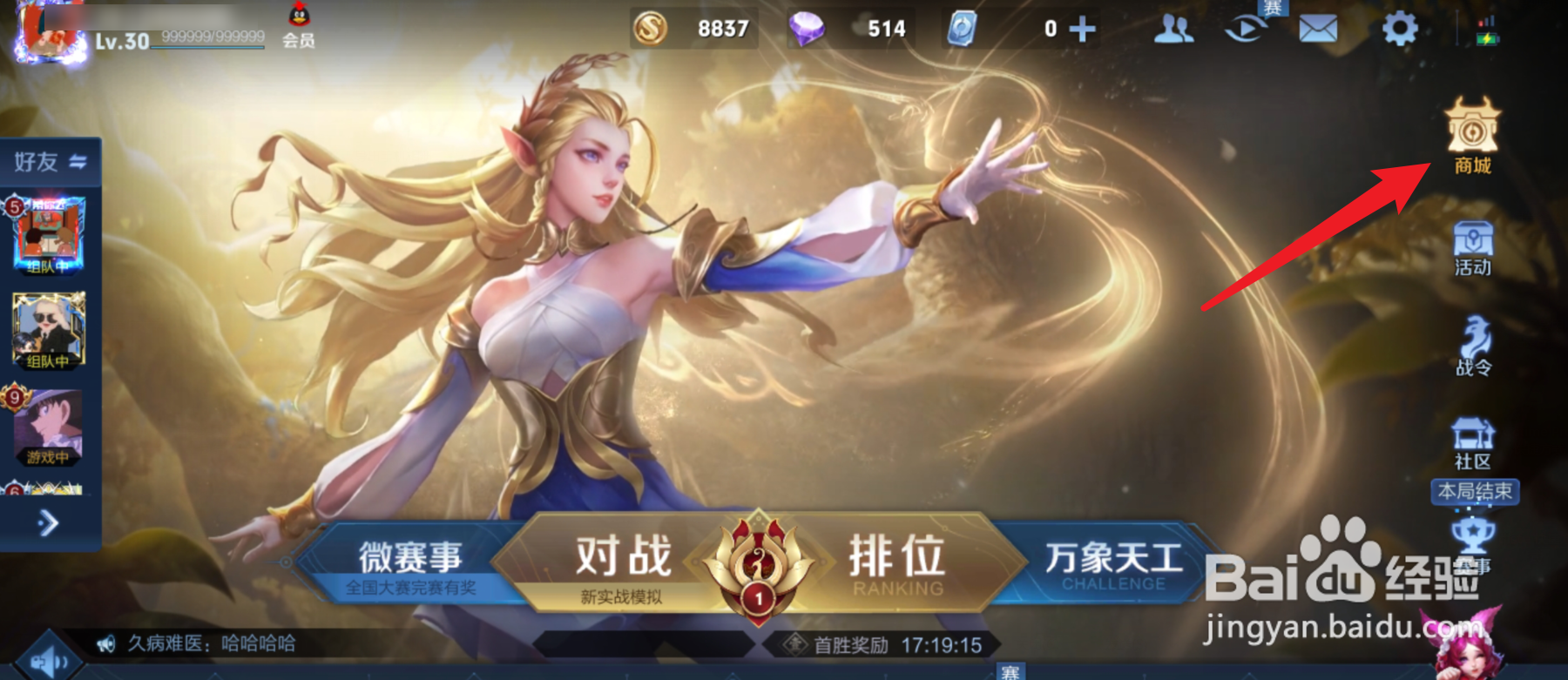 王者荣耀艾琳抽奖